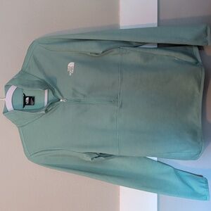 The North Face Mint Green Half-Zip Pullover